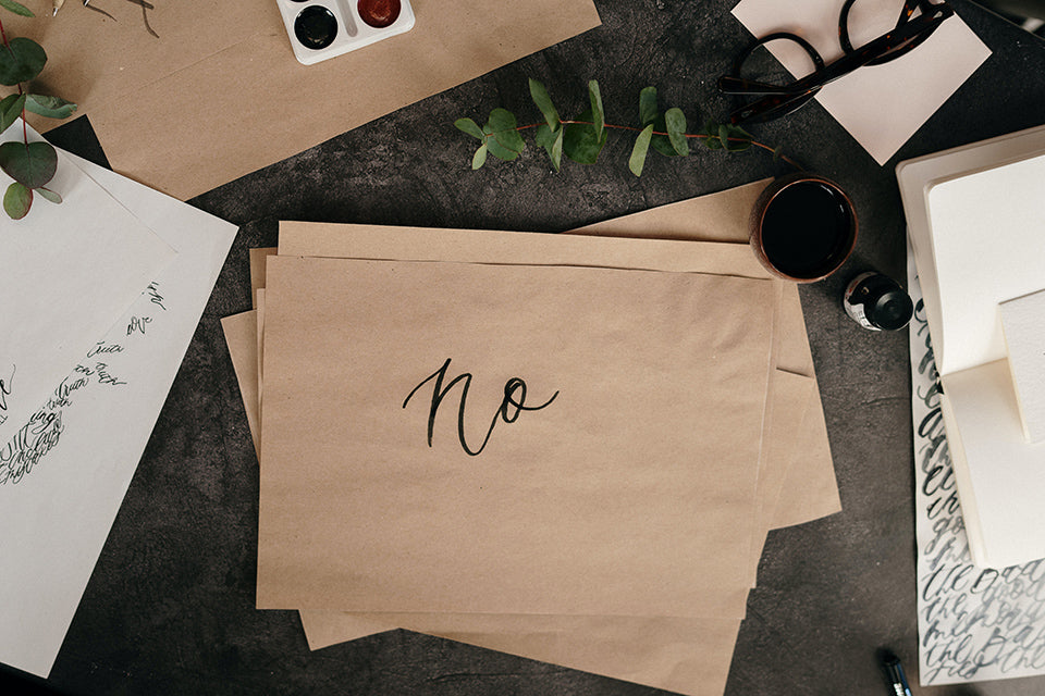 When to say no